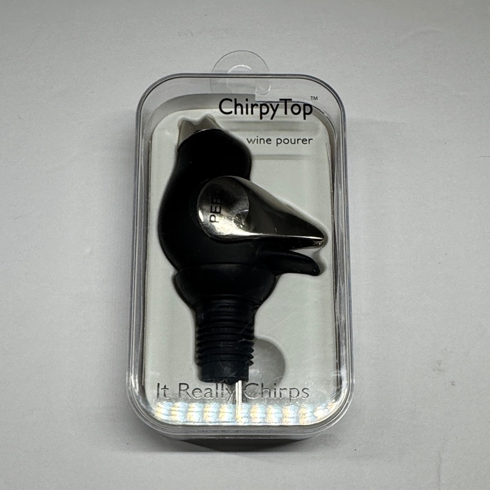 ChirpyTop Black Wine Pourer